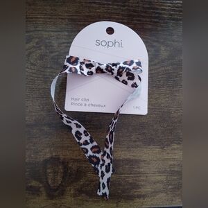 Leopard Print Alligator Hair Clip